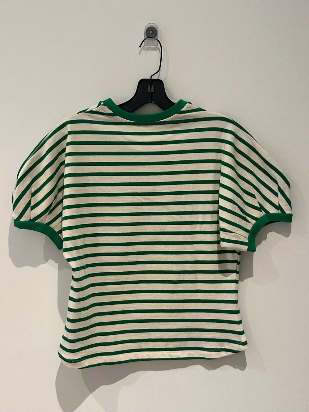 And You Green & White Striped Tee - Picture 2 of 6